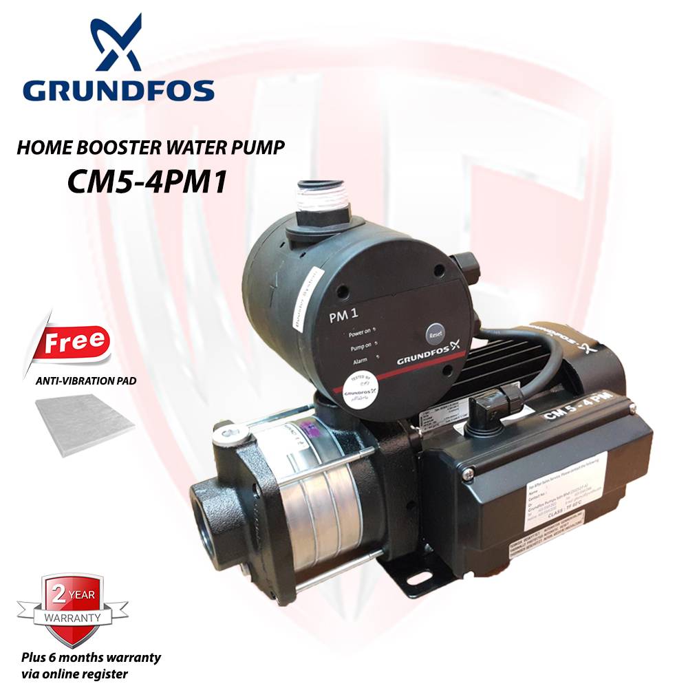 Grundfos CM54PM1 Automatic Home Pressure Booster Water Pump(2YEARS + 6
